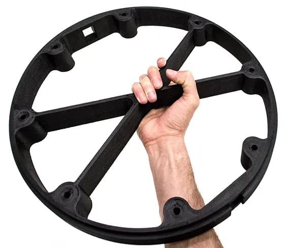 A 3D printed part made from PAHT-CF material by ReGenLabs