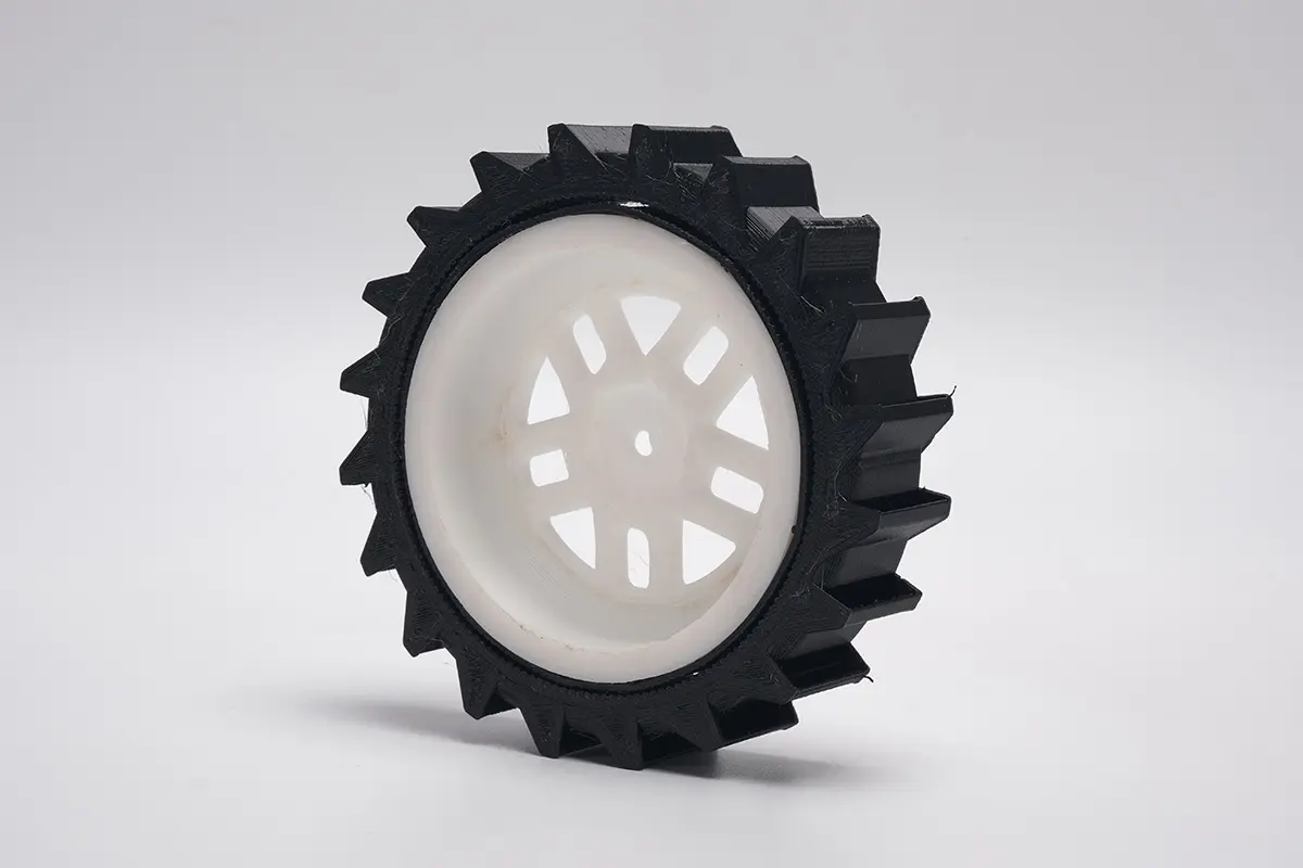 A 3D printed part made from TPU material by ReGenLabs